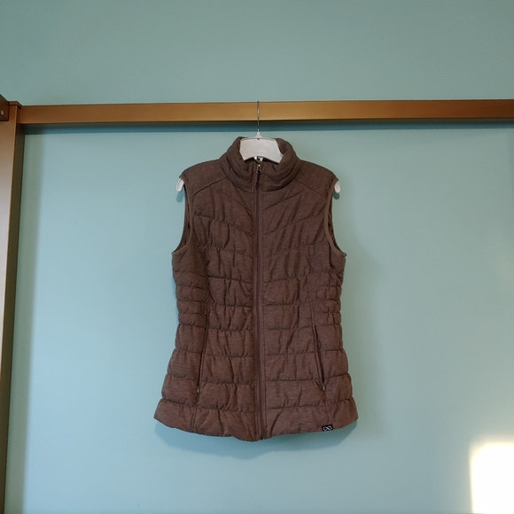 Versona Be Boundless Quilted Winter Brown Vest - Picture 2 of 8